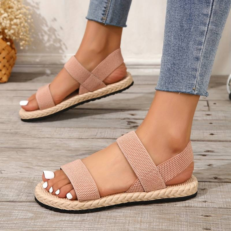 Y2K Women's Elastic Strap Slip On Sandals