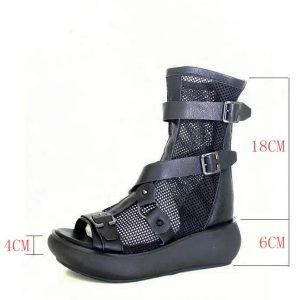 Y2K Women's High Top Mesh Sandals - Rare Design