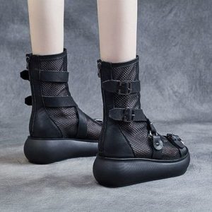 Y2K Women's High Top Mesh Sandals - Rare Design