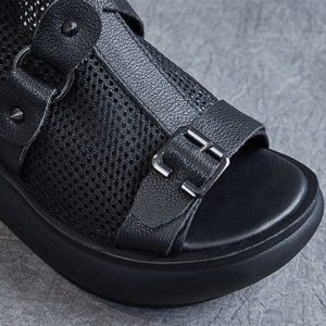 Y2K Women's High Top Mesh Sandals - Rare Design