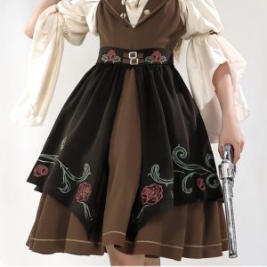 Y2K Women's Lolita Dress - Autumn/Winter Harajuku Fluffy Dress