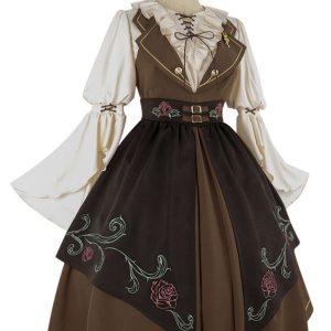 Y2K Women's Lolita Dress - Autumn/Winter Harajuku Fluffy Dress