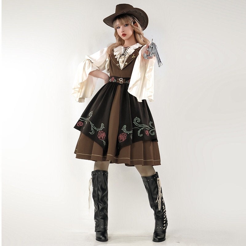 Y2K Women's Lolita Dress - Autumn/Winter Harajuku Fluffy Dress