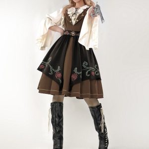 Y2K Women's Lolita Dress - Autumn/Winter Harajuku Fluffy Dress